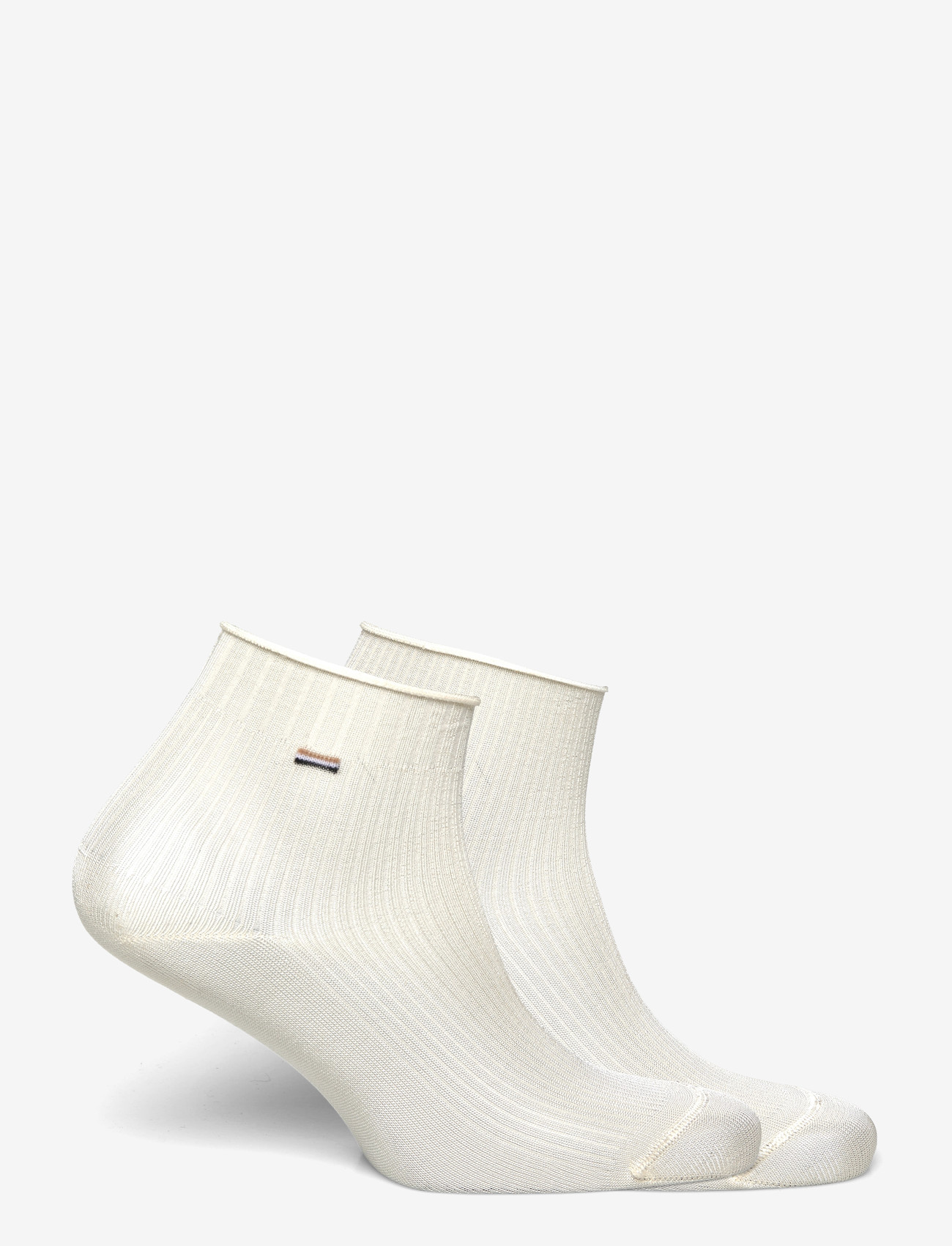 BOSS - 2P SH Light Rib VI W - ankelstrømper - open white - 1