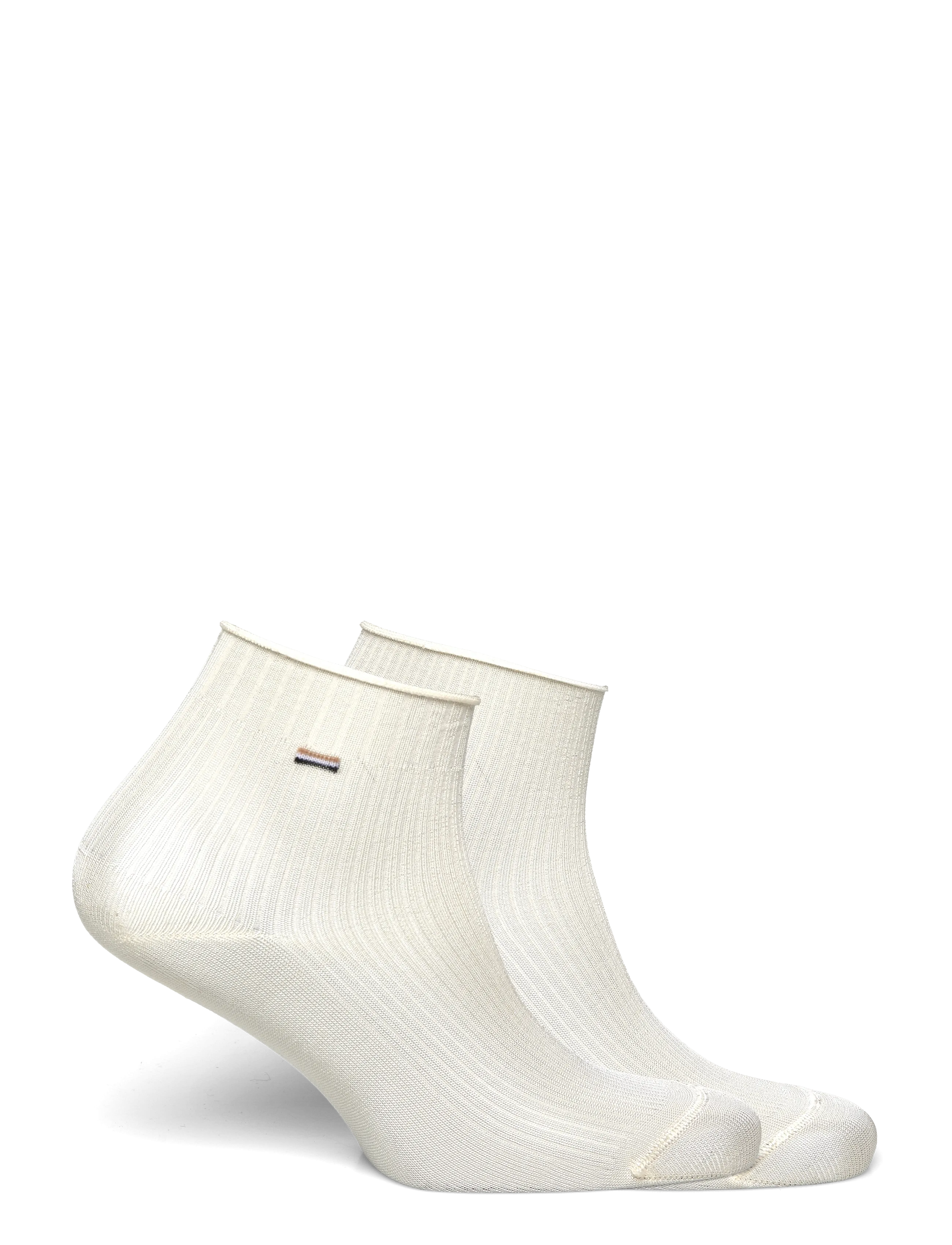 BOSS - 2P SH Light Rib VI W - laveste priser - open white - 1