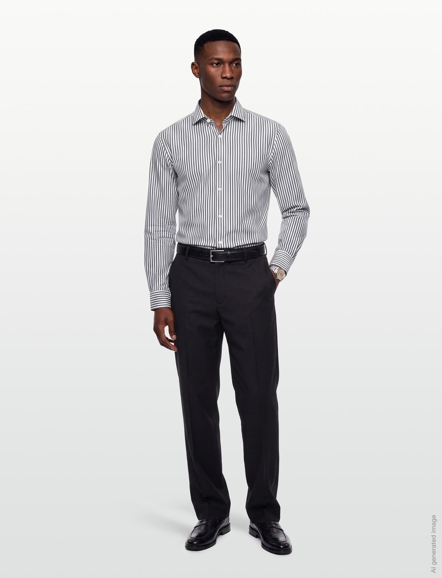 BOSS - H-HANK-SP-C1-261 - formal shirts - dark blue - 0