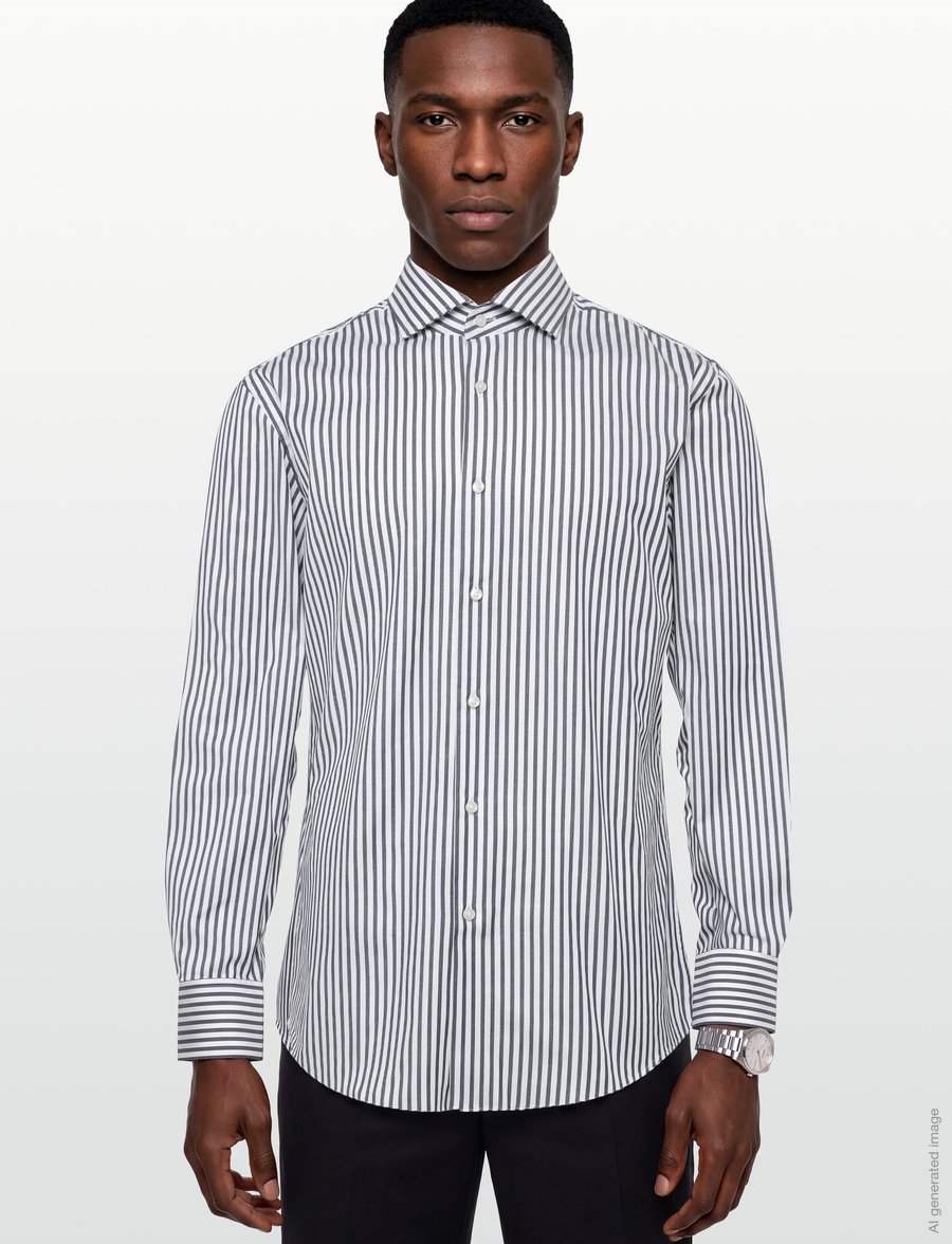 BOSS - H-HANK-SP-C1-261 - formal shirts - dark blue - 3