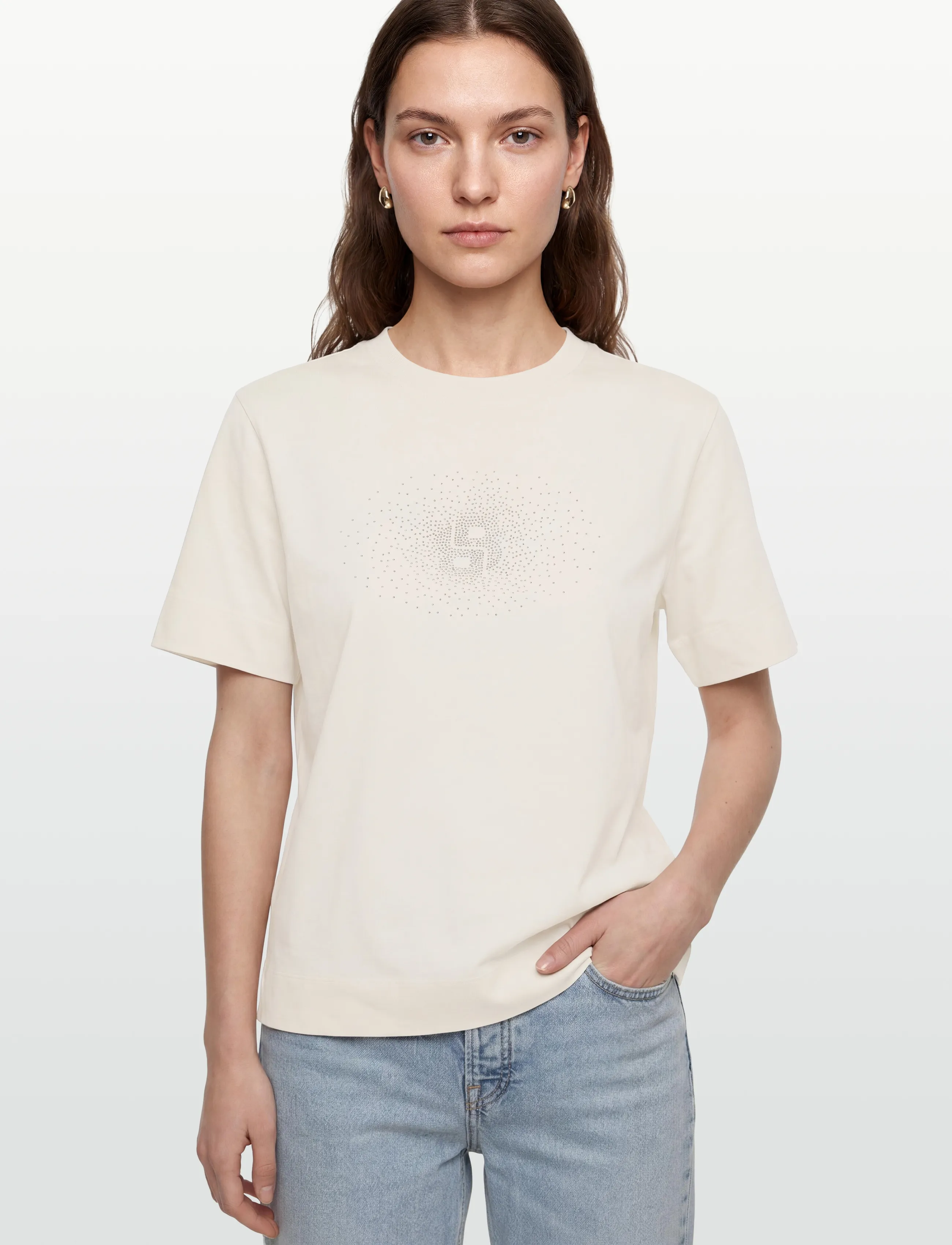 BOSS - Elpha_placed6 - t-shirts - open white - 3