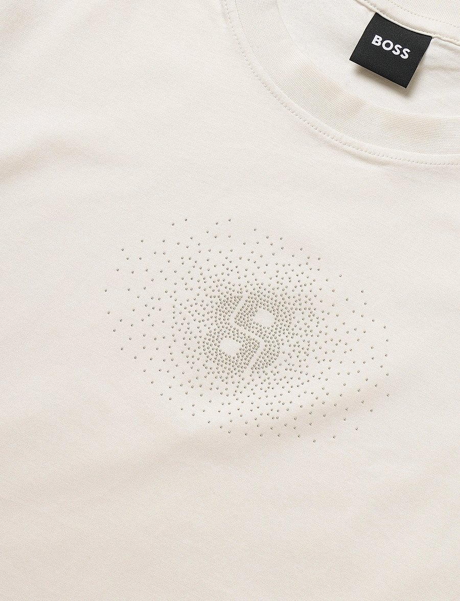 BOSS - Elpha_placed6 - t-shirts - open white - 2