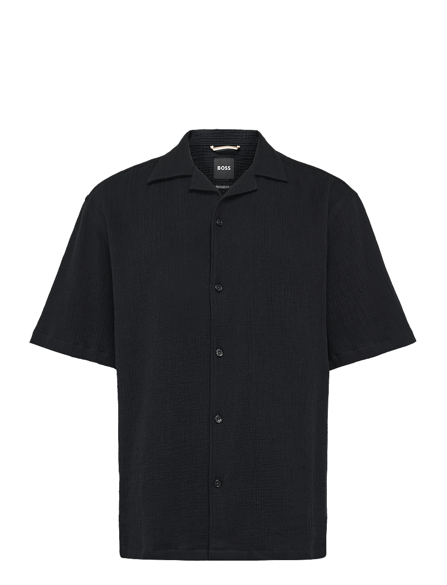 BOSS - C-LARS-CAMP-262 - kurzarmhemden - black - 0