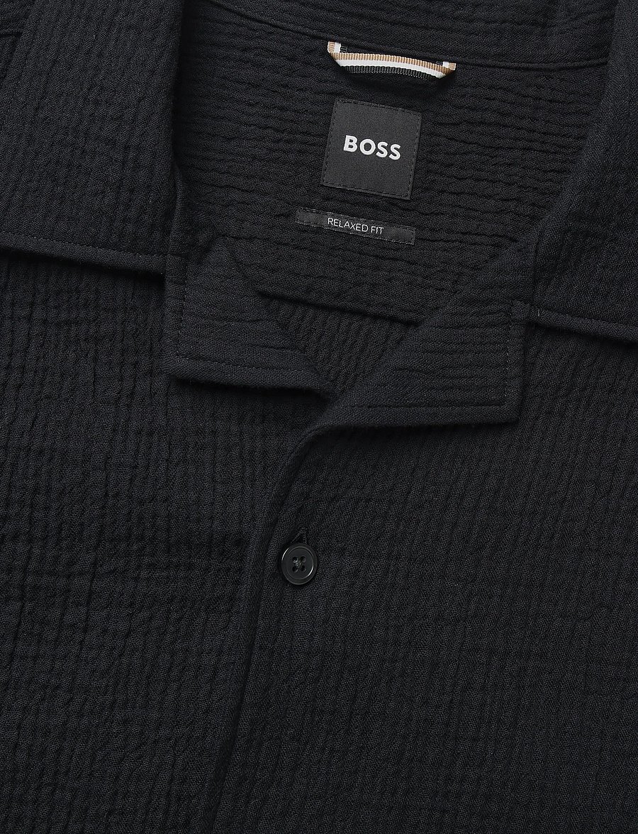BOSS - C-LARS-CAMP-262 - kurzarmhemden - black - 2