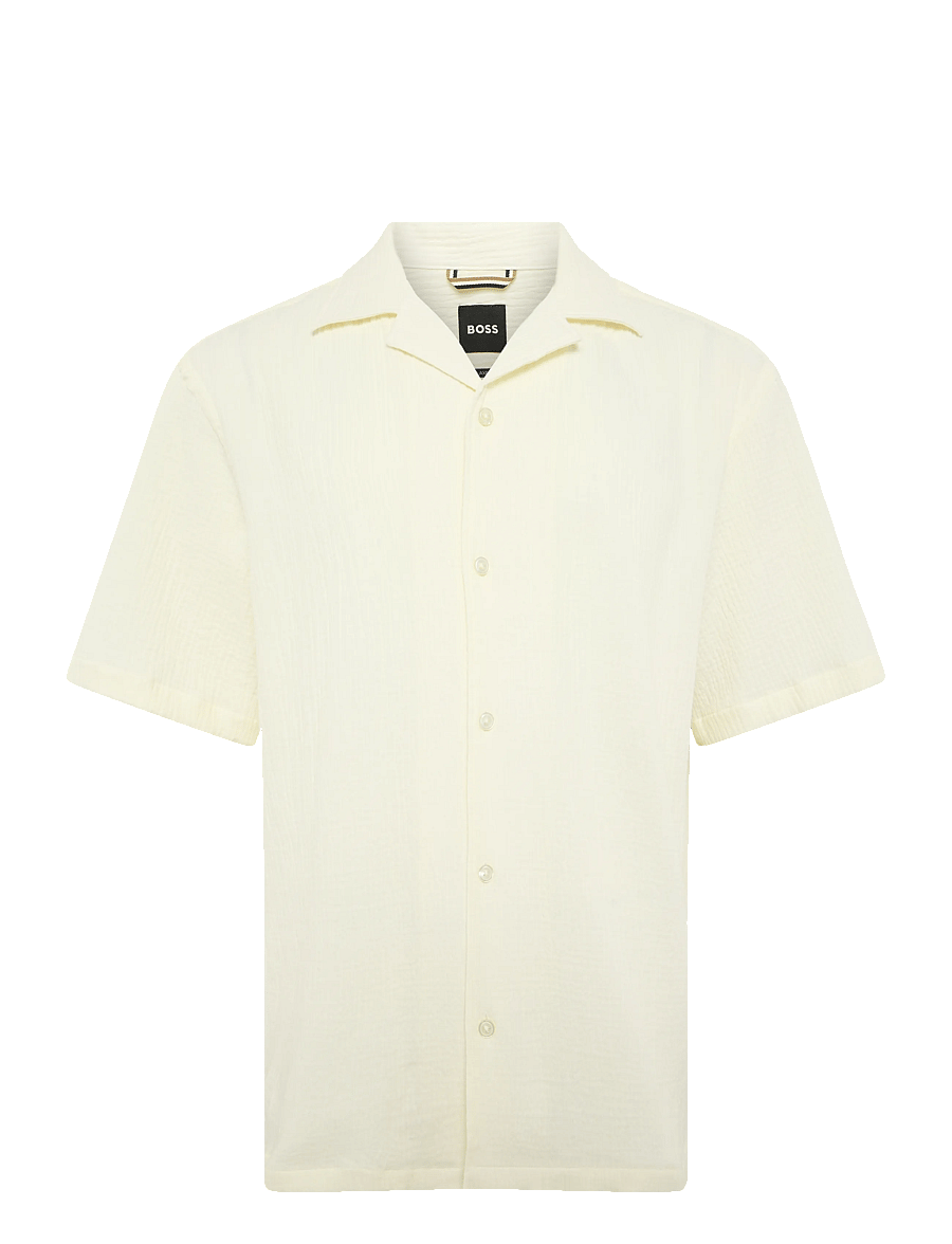 BOSS - C-LARS-CAMP-262 - short-sleeved shirts - open white - 1