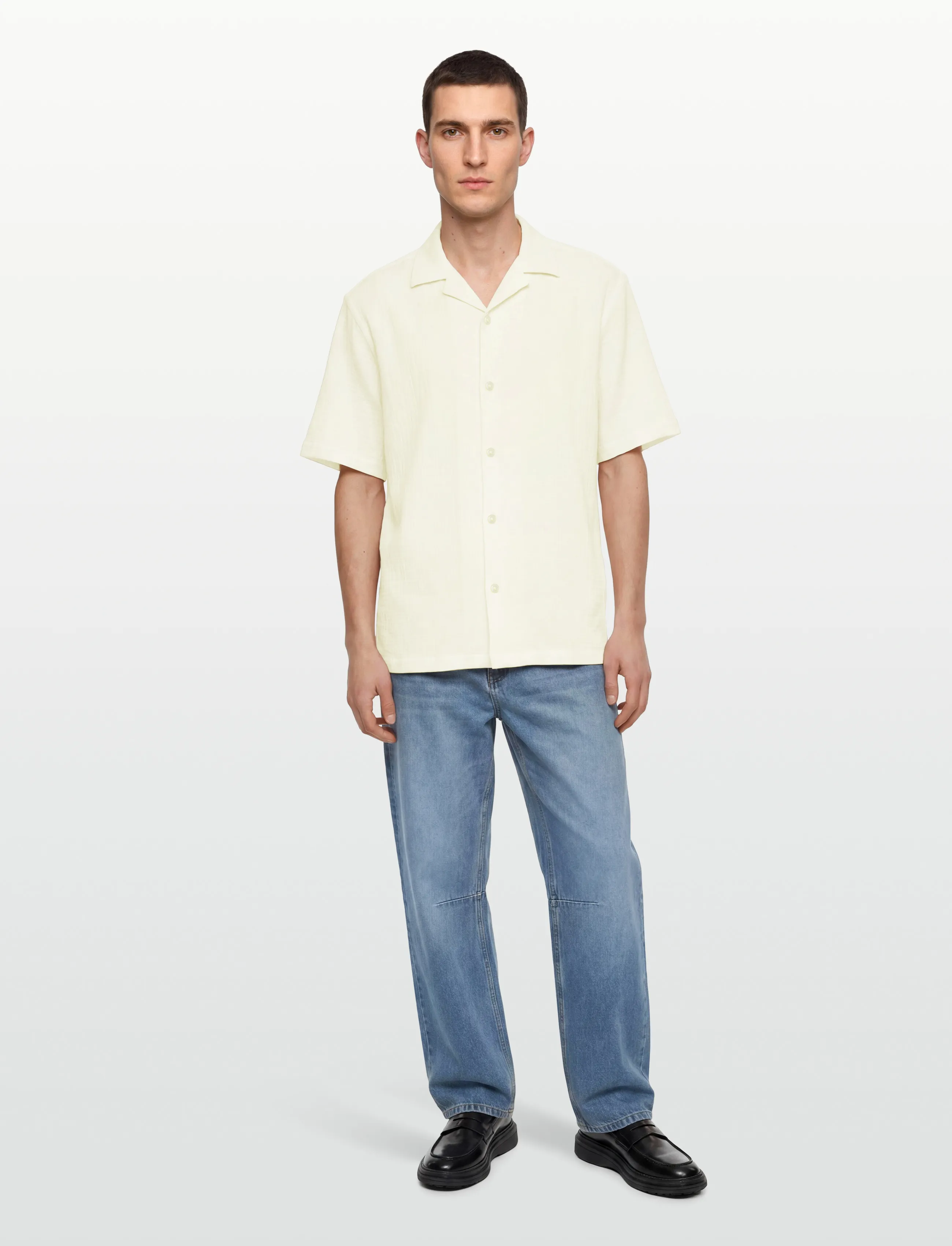 BOSS - C-LARS-CAMP-262 - short-sleeved shirts - open white - 0