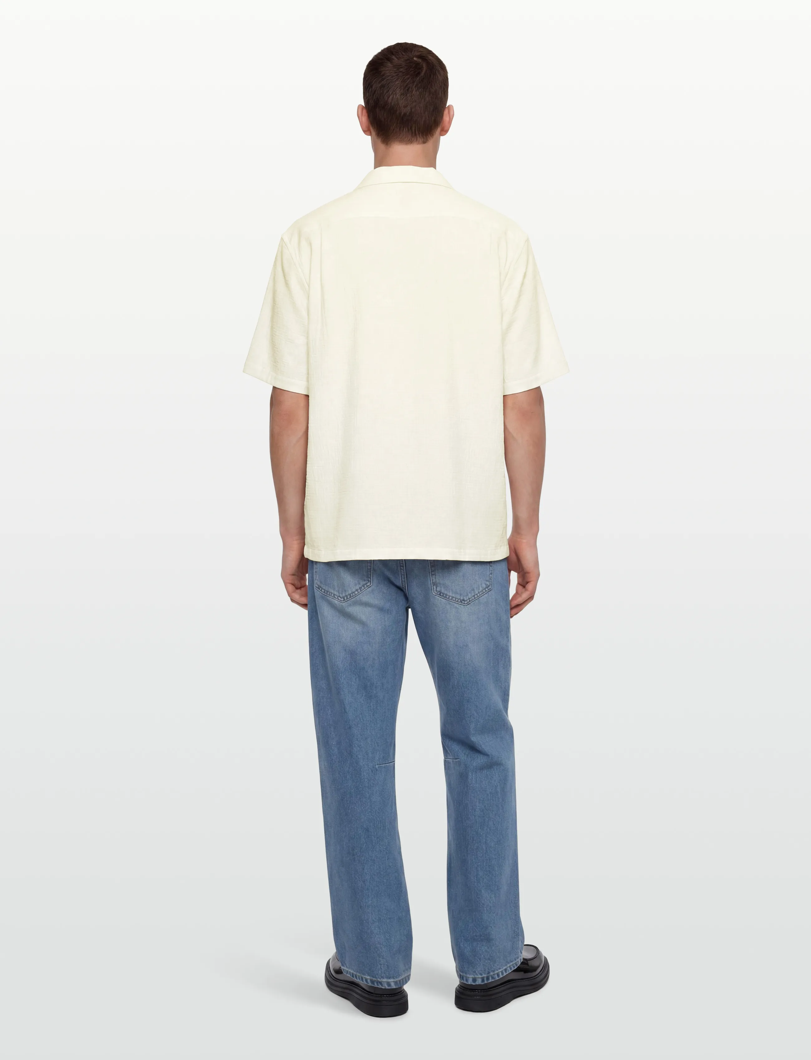 BOSS - C-LARS-CAMP-262 - short-sleeved shirts - open white - 4