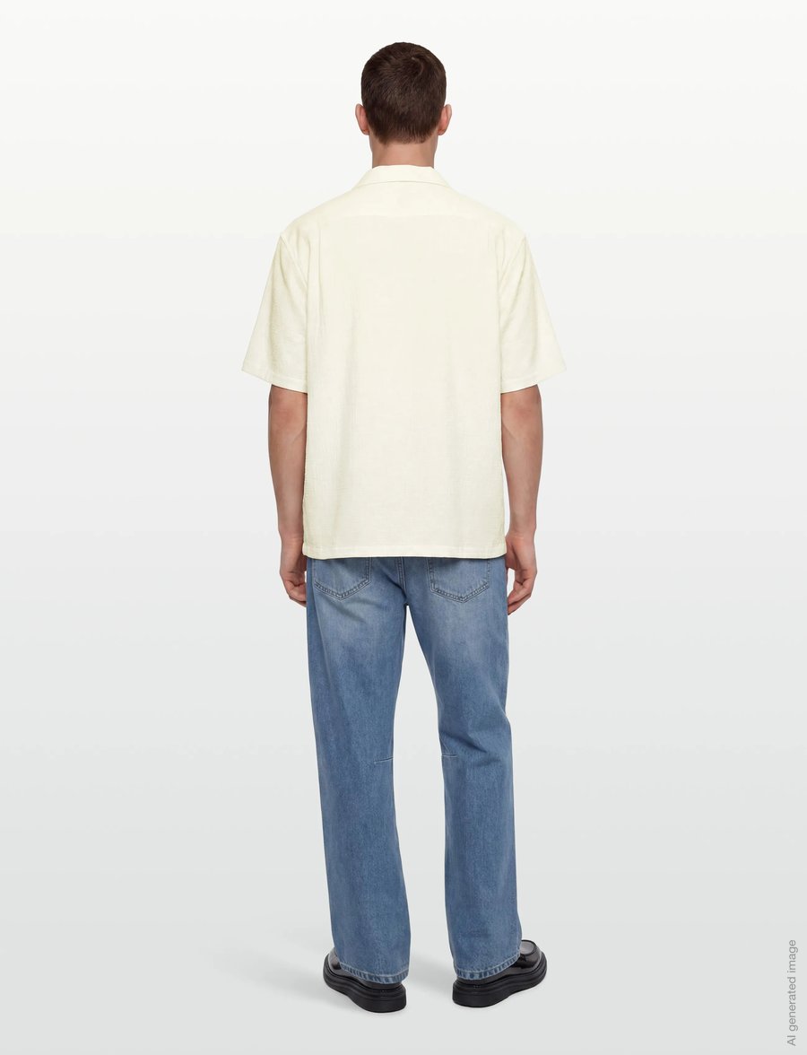 BOSS - C-LARS-CAMP-262 - short-sleeved shirts - open white - 4