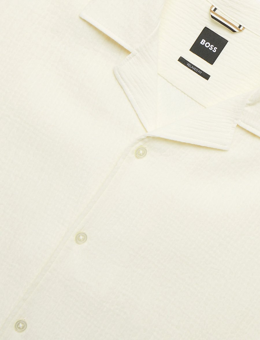 BOSS - C-LARS-CAMP-262 - short-sleeved shirts - open white - 5
