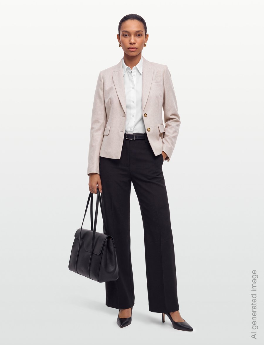 BOSS - Jia18 - einreihige blazer - open white - 0