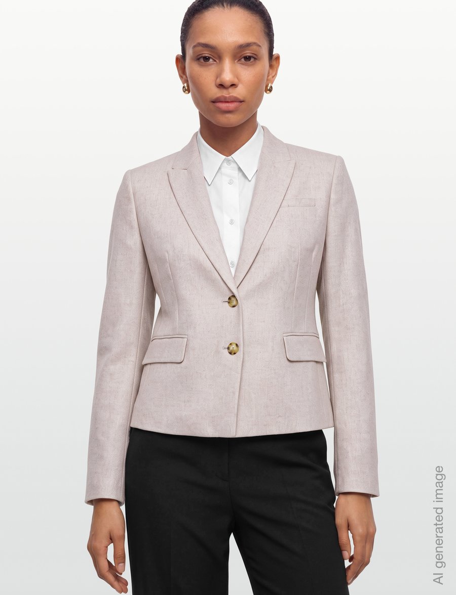 BOSS - Jia18 - einreihige blazer - open white - 3