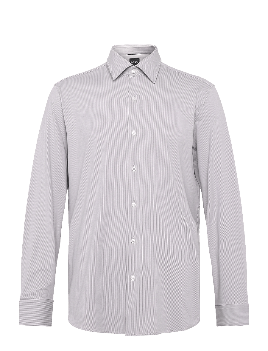 BOSS - P-JOE-K-261 - gestreifte hemden - open brown - 0
