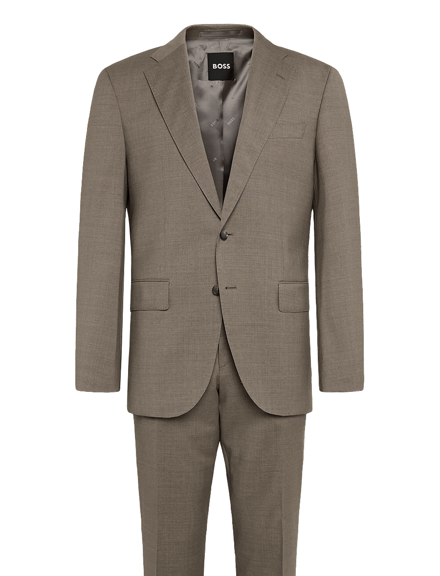 BOSS - H-Jeckson-2Pcs-263 - enkeltradede blazere - dark beige - 0