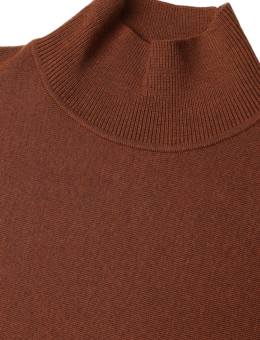 BOSS - Faedra - strickkleider - brown overflow - 2