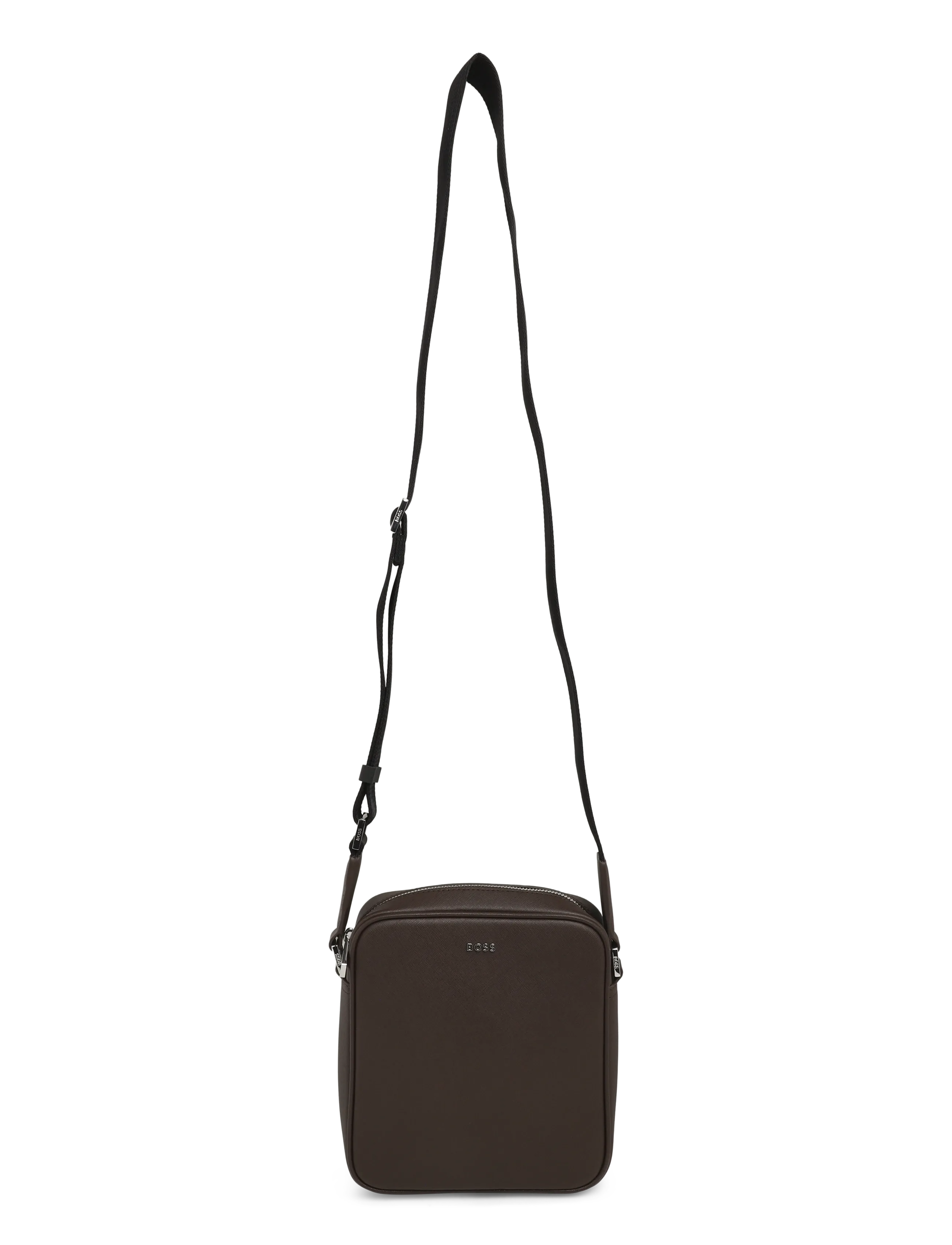 BOSS Northon_NS zip - Väskor - DARK BROWN / brown