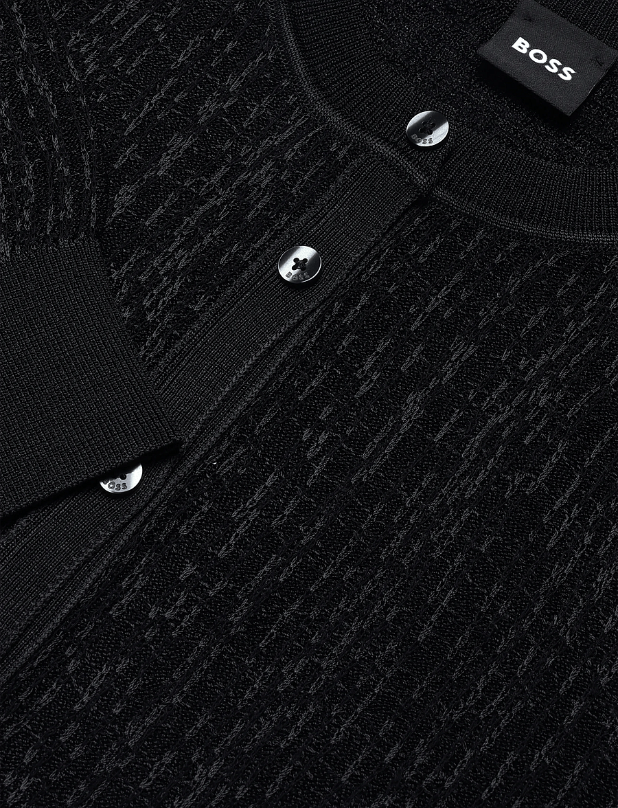 BOSS - Fialora - strickjacken - black - 2