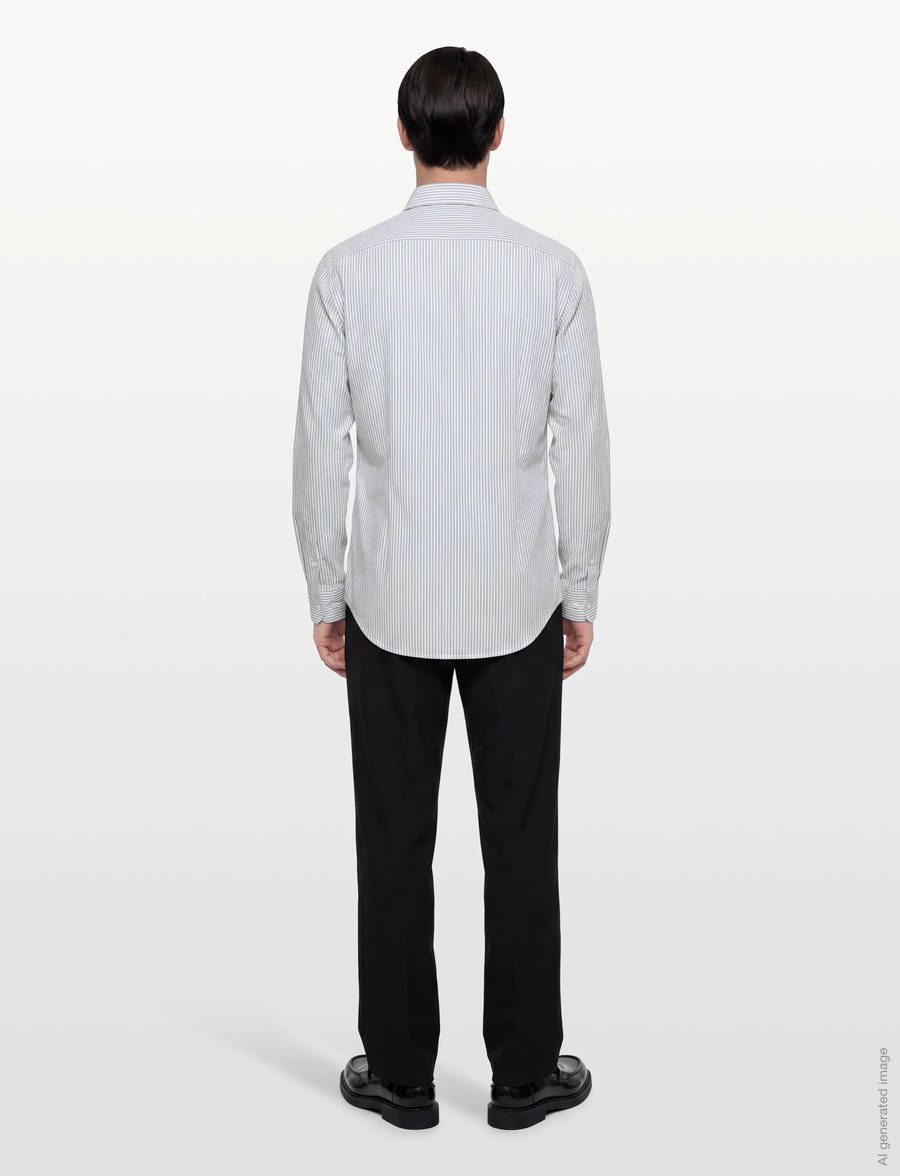 BOSS - P-HANK-K-261 - stribede skjorter - dark blue - 4