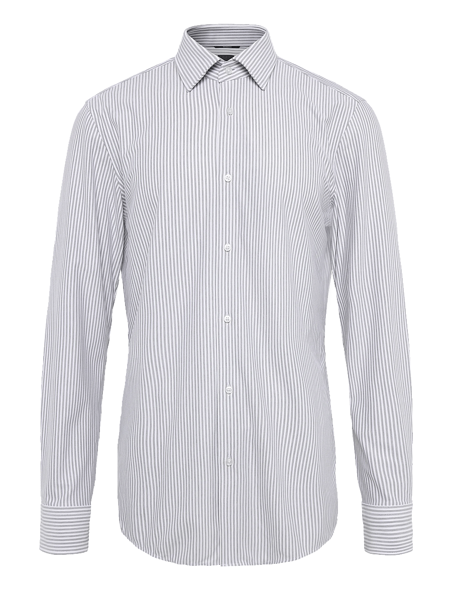 BOSS - P-HANK-K-261 - gestreifte hemden - open green - 0
