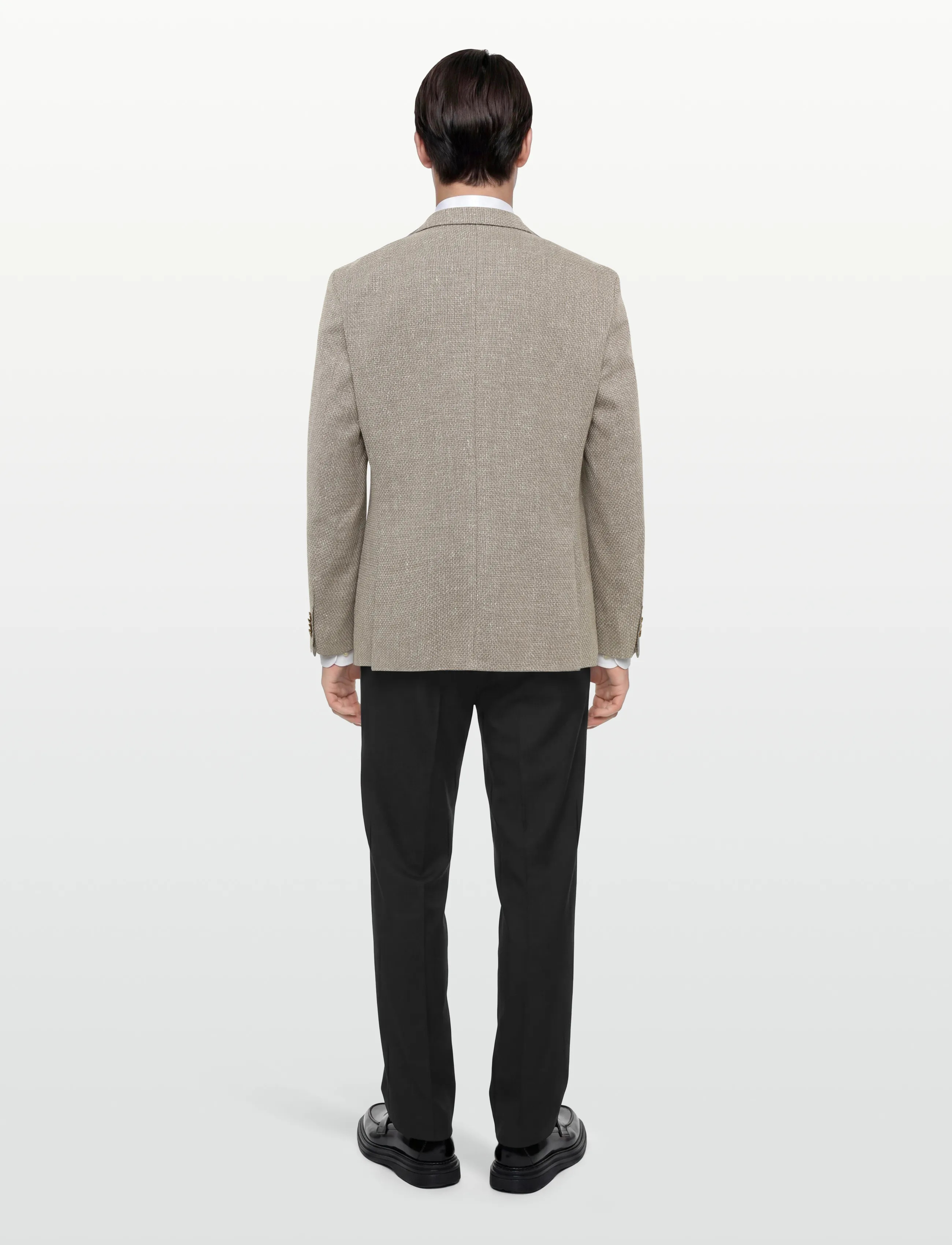 BOSS - H-Hutson-2PP-263  - enkeltradede blazere - medium beige - 5