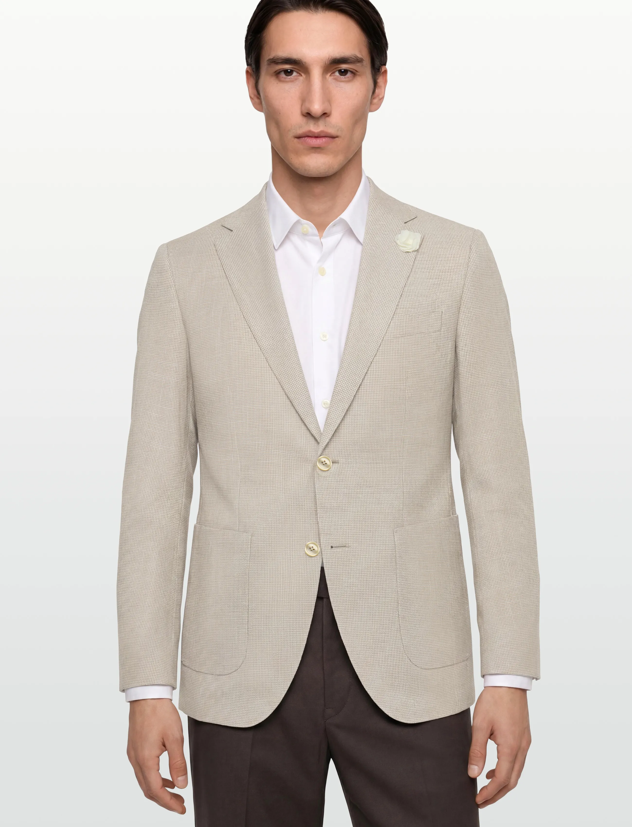 BOSS - H-Janson-263 - single breasted blazers - medium beige - 3