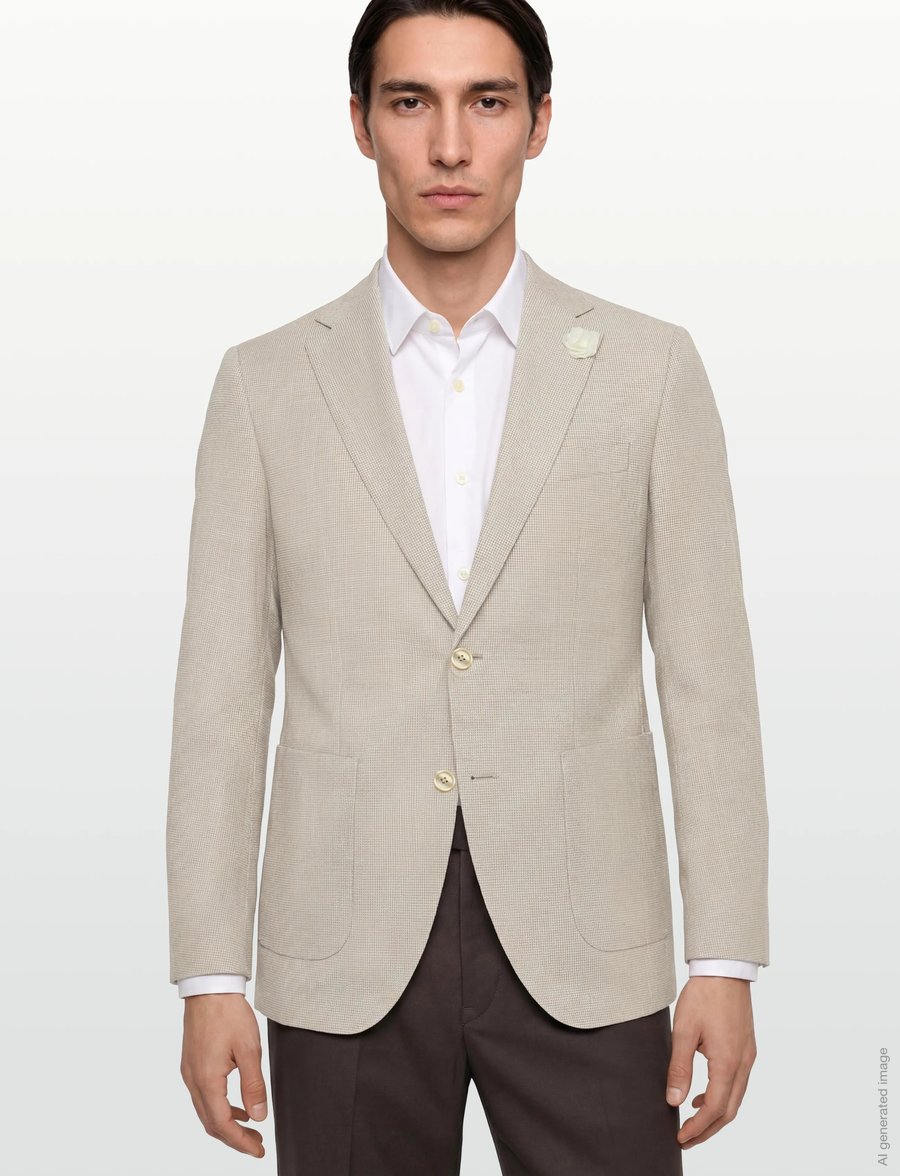BOSS - H-Janson-263 - single breasted blazers - medium beige - 3
