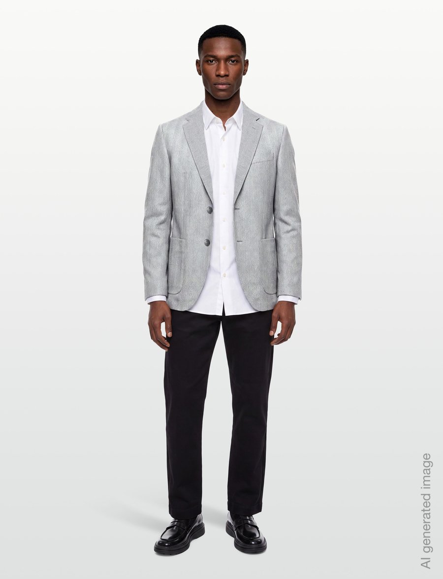 BOSS - H-Janson-263 - enkeltradede blazere - open grey - 0