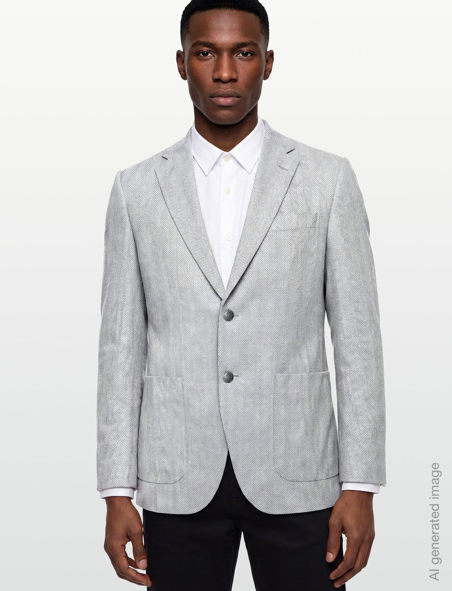 BOSS - H-Janson-263 - enkeltradede blazere - open grey - 3