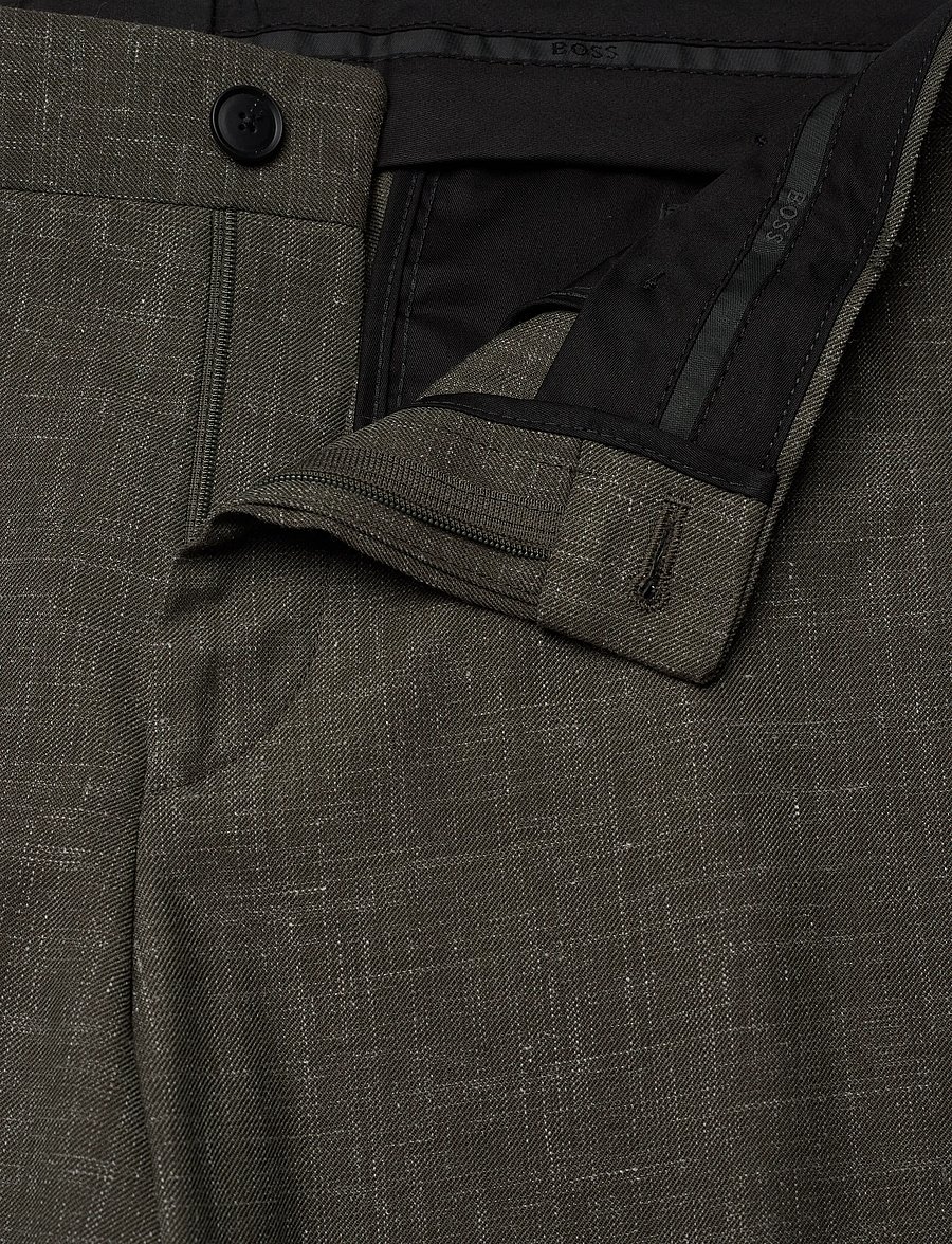 BOSS - C-Genius-263 - linen trousers - open green - 3