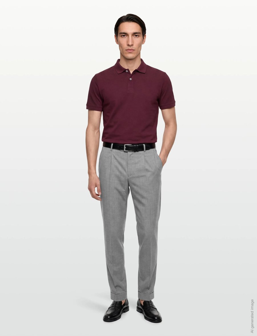 BOSS - H-Perin-DPLTUWG-263 - habitbukser - open grey - 0