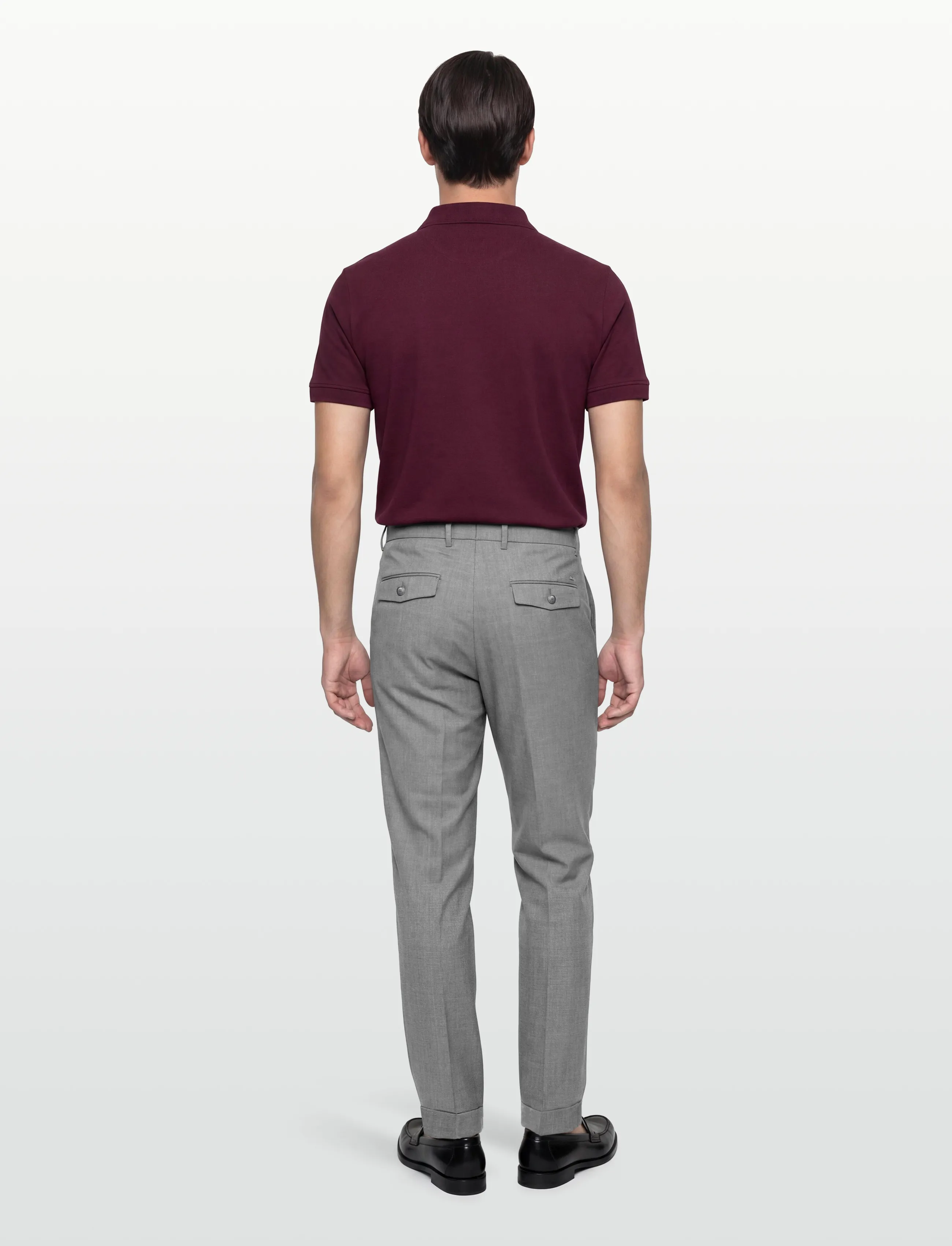 BOSS - H-Perin-DPLTUWG-263 - habitbukser - open grey - 4