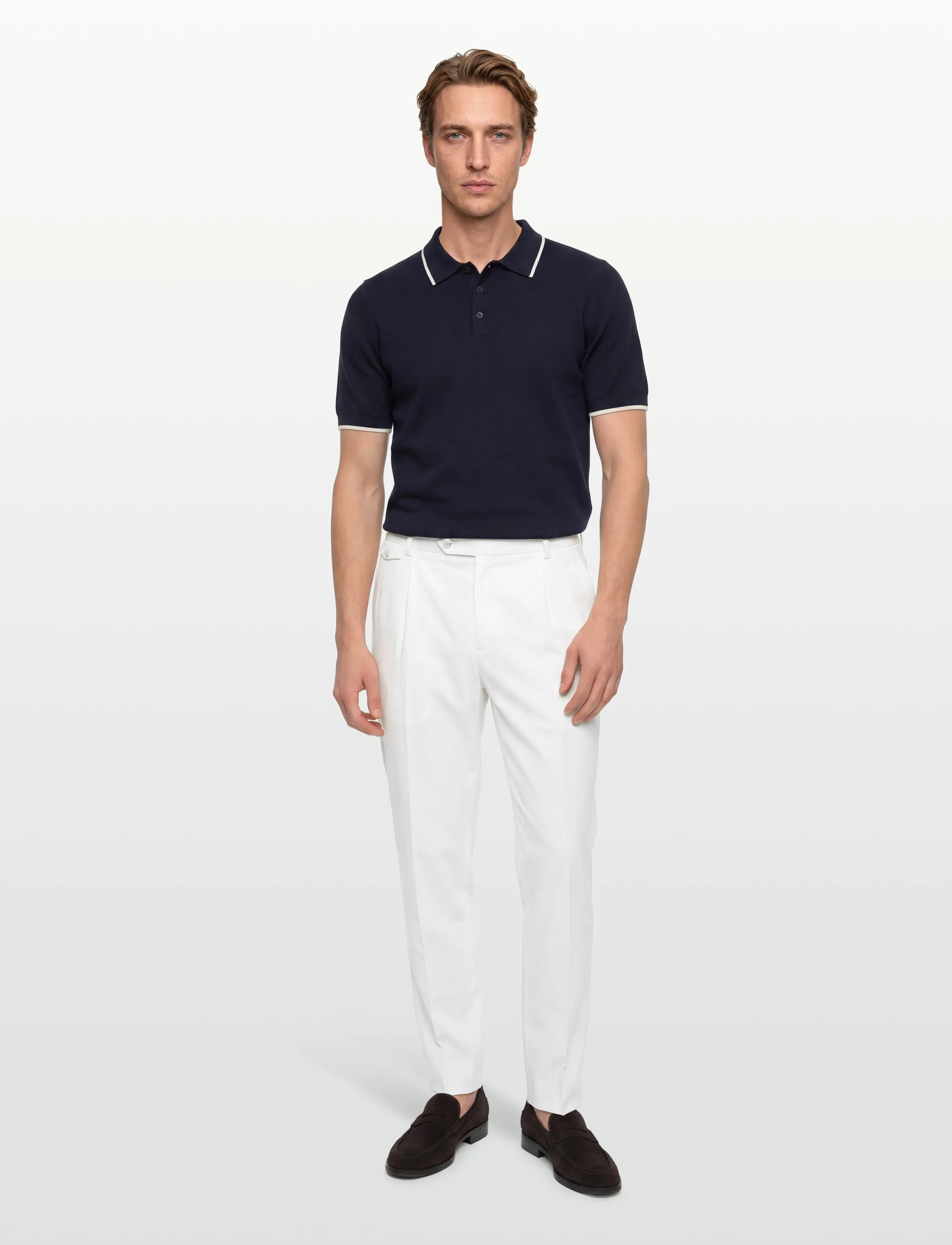 BOSS H-Perin-PL-DTL-263 - Kostiuminės kelnės - OPEN WHITE / white