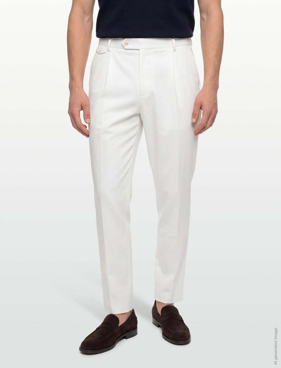 BOSS - H-Perin-PL-DTL-263 - habitbukser - open white - 3