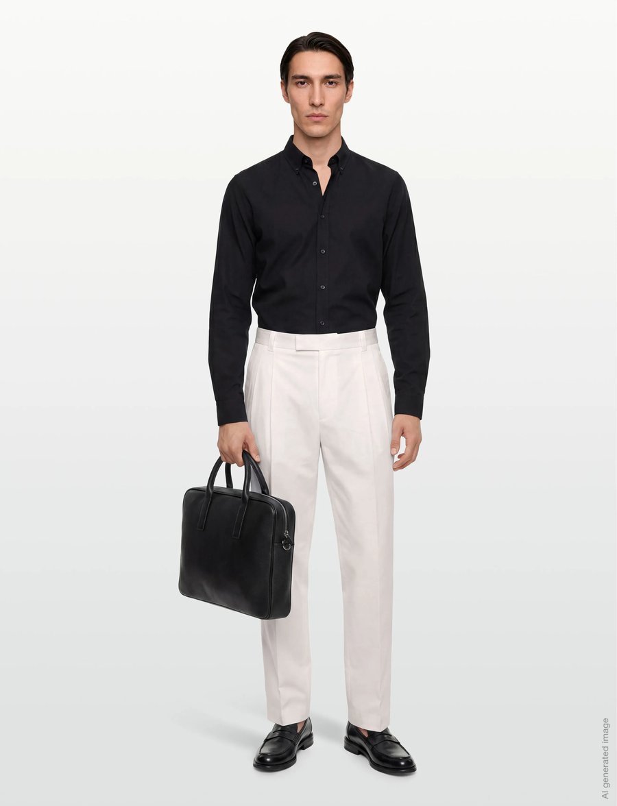 BOSS - C-Pat-DPL-263 - chinos - open white - 0