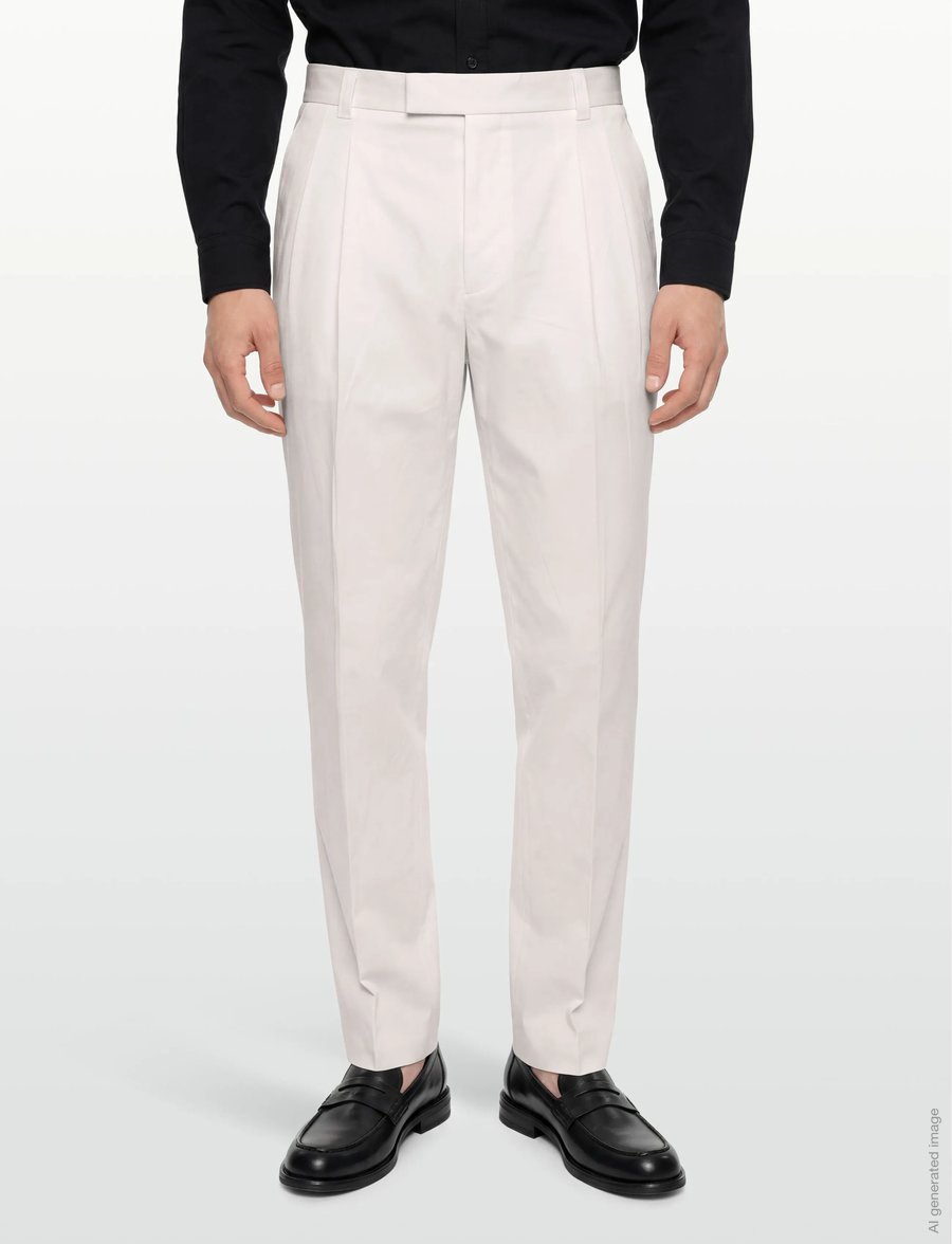 BOSS - C-Pat-DPL-263 - chinos - open white - 3