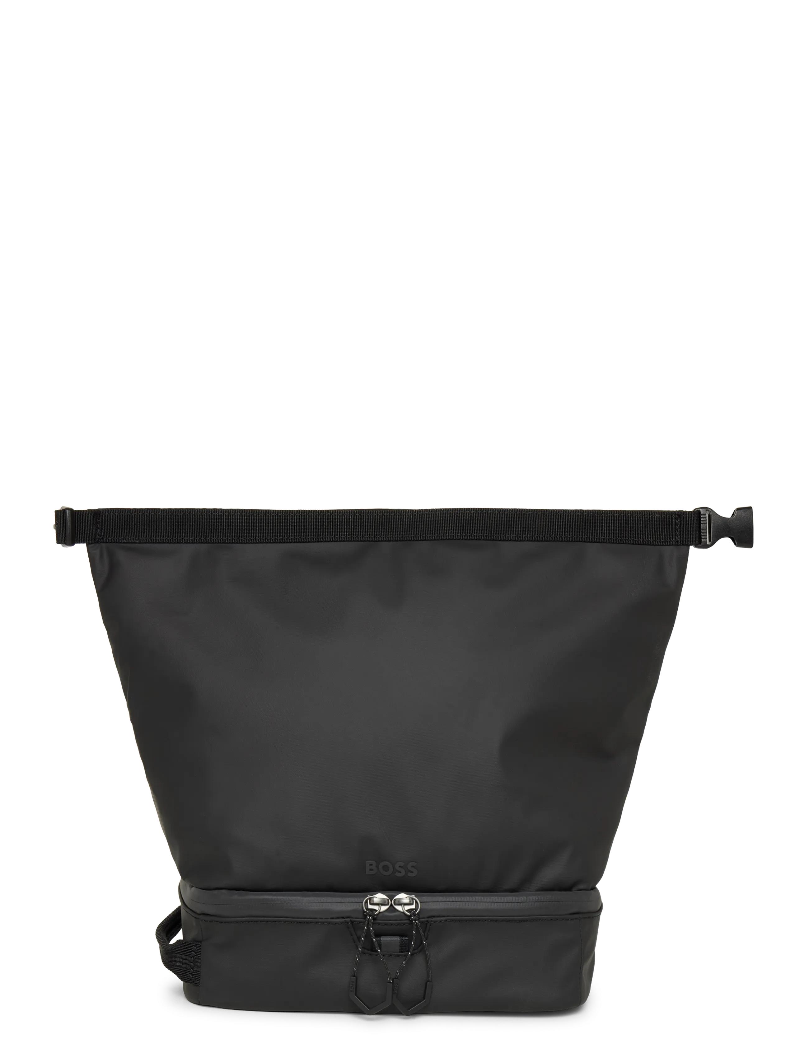 BOSS Stenson_Rolltop Wash, Mænd, Rolltop Toilettaske, Sort, Str: ONE SIZE