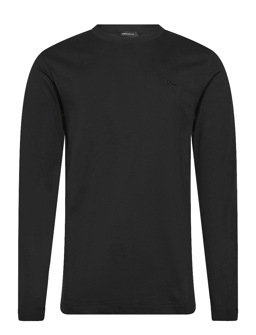 BOSS - H-Talley 01 - long-sleeved t-shirts - black - 0