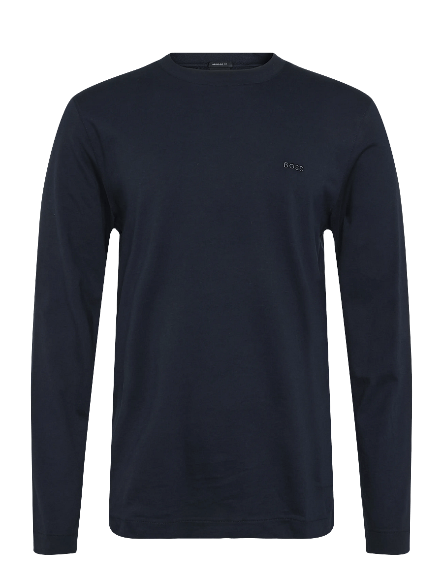 BOSS - H-Talley 01 - långärmade t-shirts - dark blue - 0