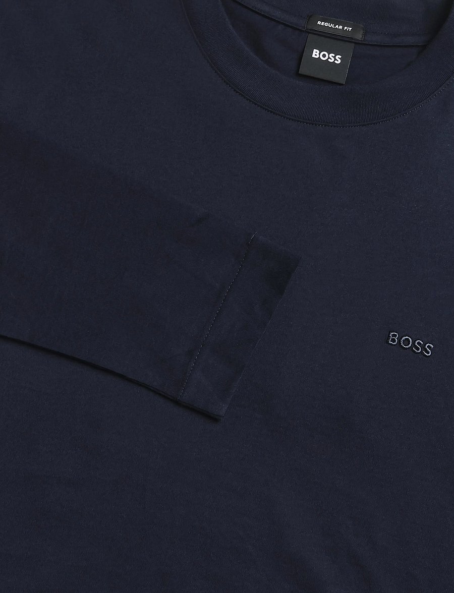 BOSS - H-Talley 01 - långärmade t-shirts - dark blue - 2