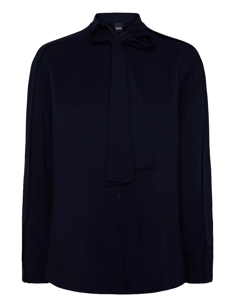 BOSS - Bonaz - langærmede bluser - dark blue - 0