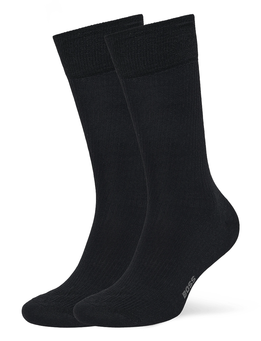 BOSS - 2P RS RIB Uni WO - vanliga strumpor - black - 0