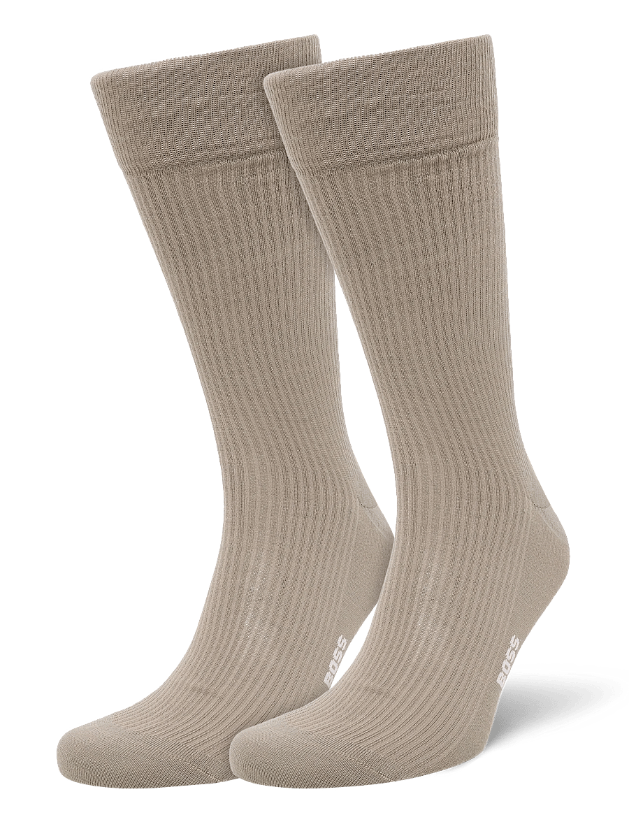 BOSS - 2P RS RIB Uni WO - tennissocken - open brown - 0