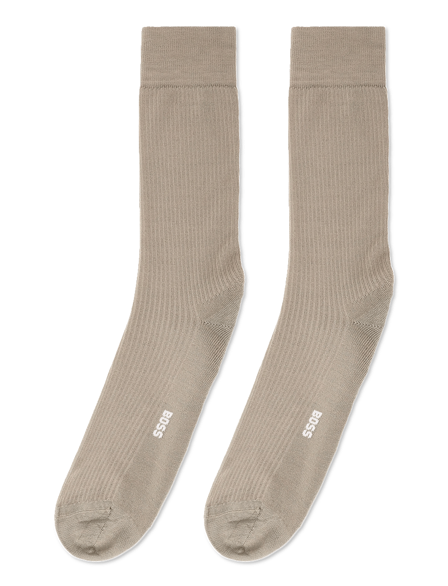 BOSS - 2P RS RIB Uni WO - tennissocken - open brown - 1