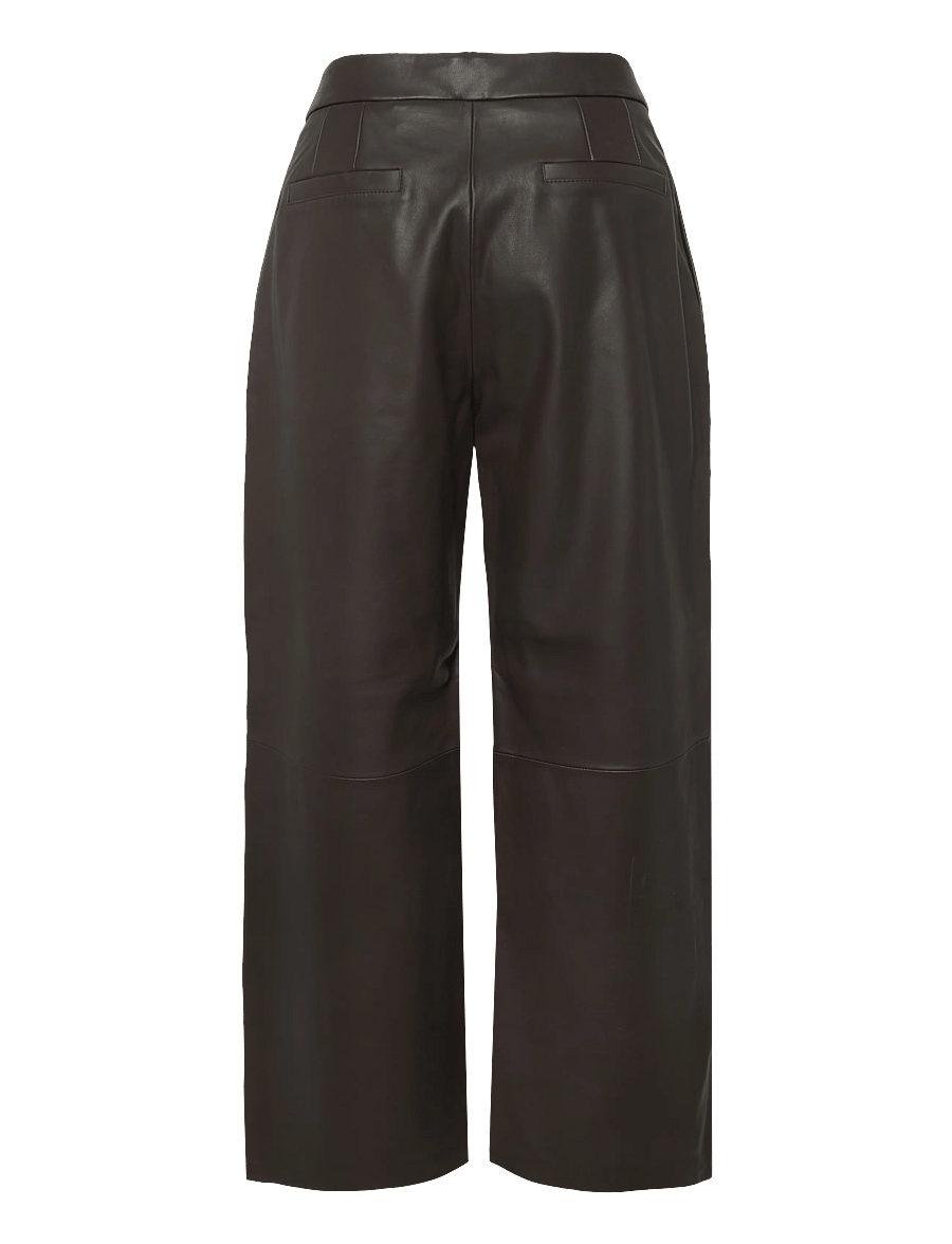 BOSS - Sipasa - leather trousers - medium brown - 1