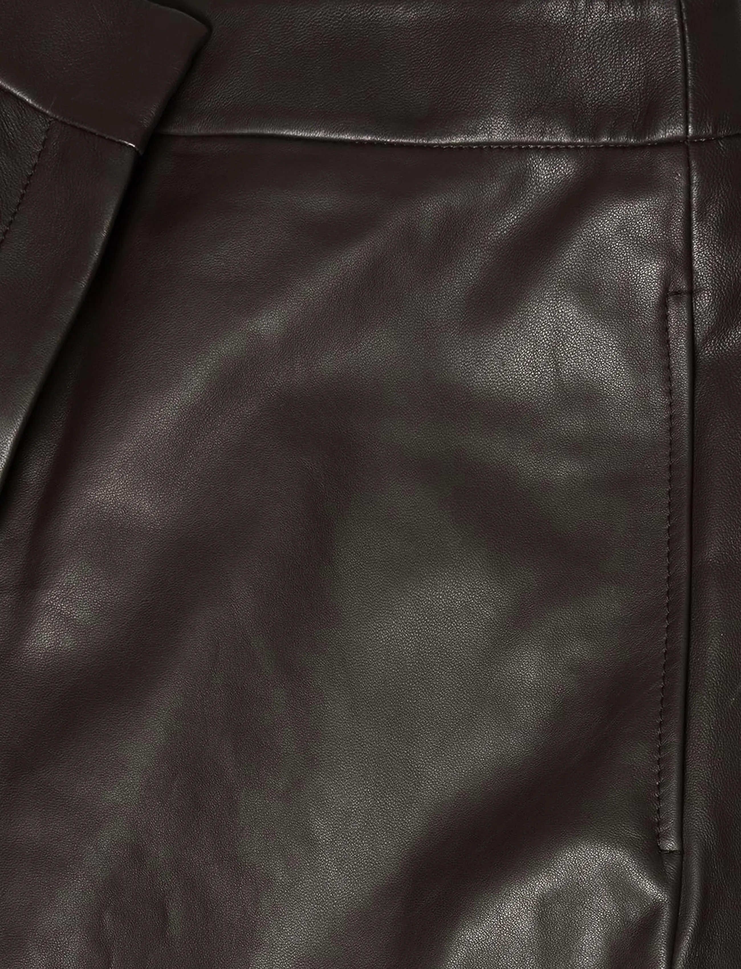 BOSS - Sipasa - leather trousers - medium brown - 2