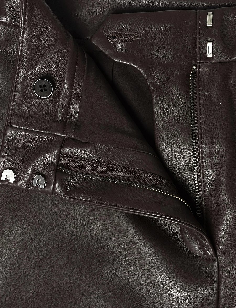BOSS - Sipasa - leather trousers - medium brown - 3