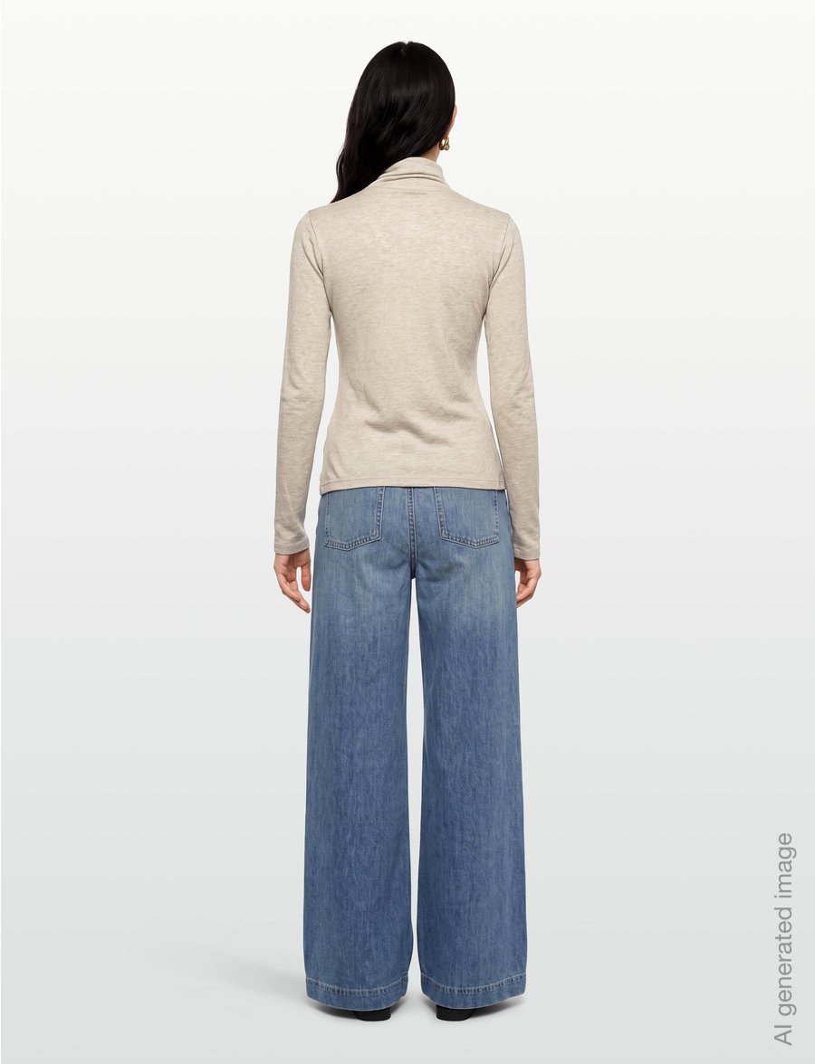 BOSS - Elavus - rollkragenpullover - open white - 4