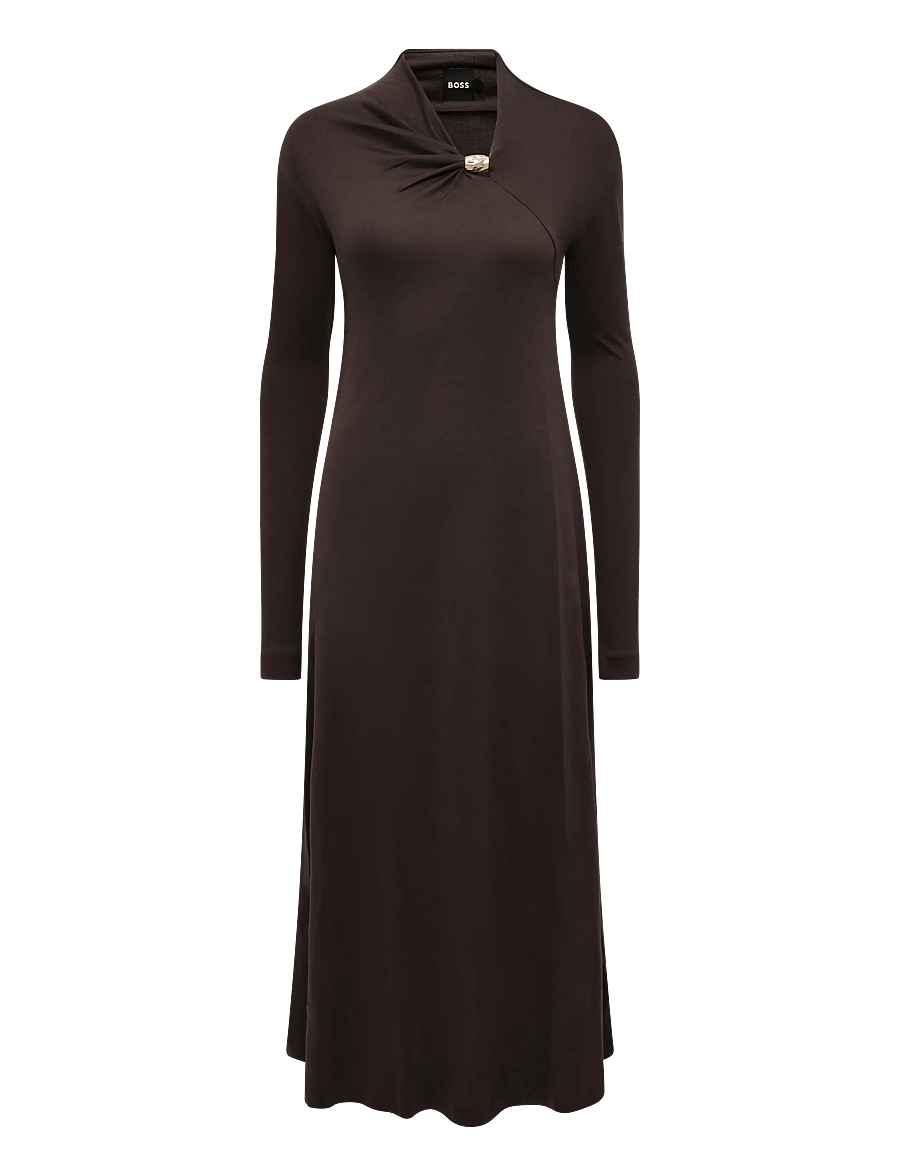 BOSS - Evonya - strickkleider - medium brown - 0