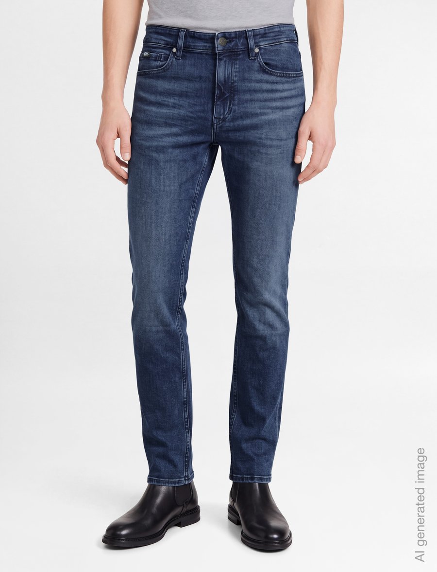 BOSS - C-Delaware - slim-fit jeans - navy - 3