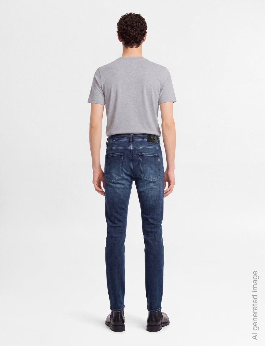 BOSS - C-Delaware - slim-fit jeans - navy - 4