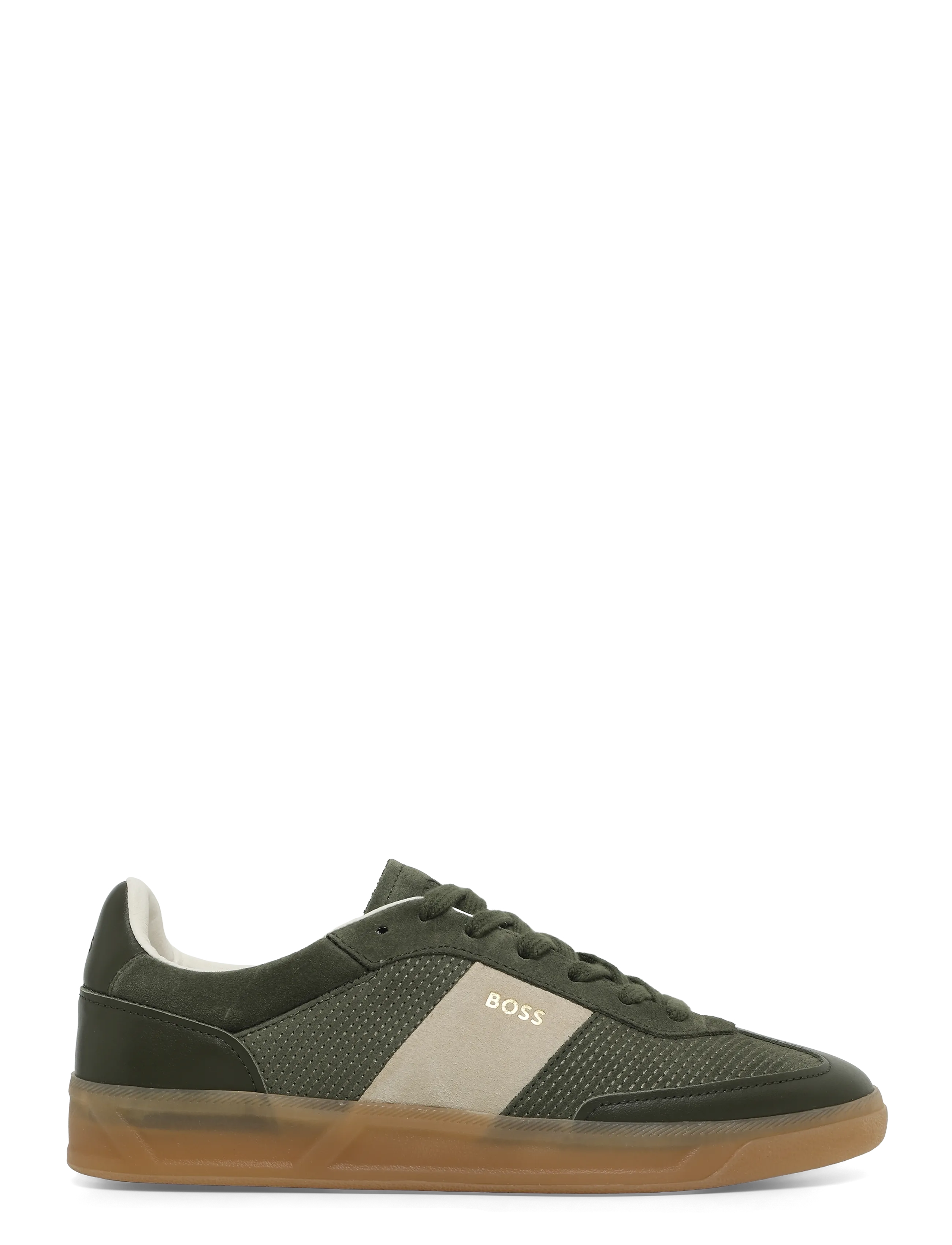 BOSS - Brenta_Tenn_stcsd - lágir strigaskór - dark green - 2